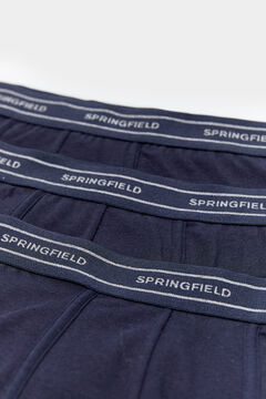 Springfield Pack 3 boxers básicos azul oscuro