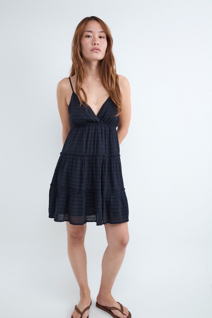 Vestido mini rústico