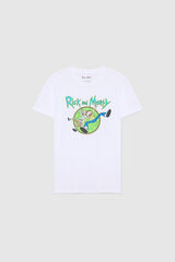 Springfield Camiseta Estampado Rick And Mo blanco