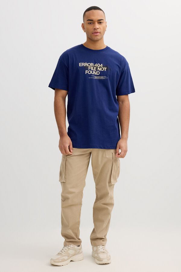 Inside T-Shirt Error 404 Blau