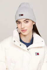 Springfield Tommy Jeans hat with a shiny effect flag svetlosiva
