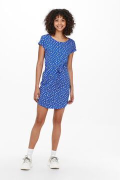 Springfield Short dress with short sleeves blue