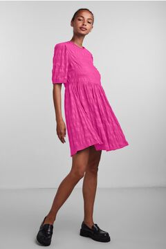Springfield Short dress with short sleeves pink