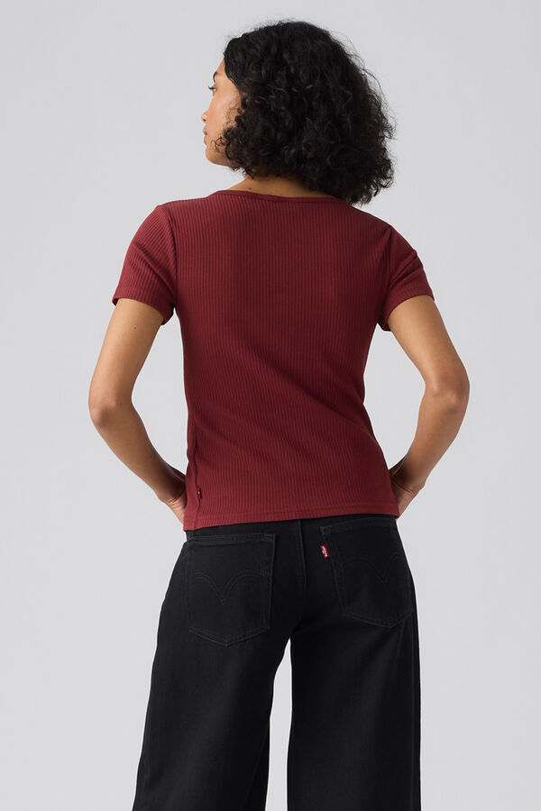 Levi's Short sleeve T-shirt with buttons printed