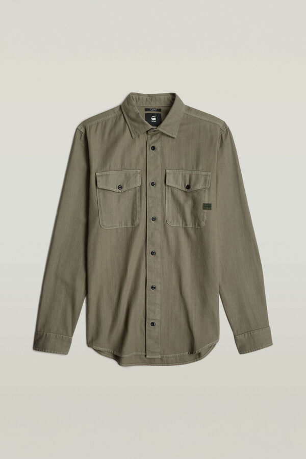 G-STAR Slim-fitting long sleeve shirt green