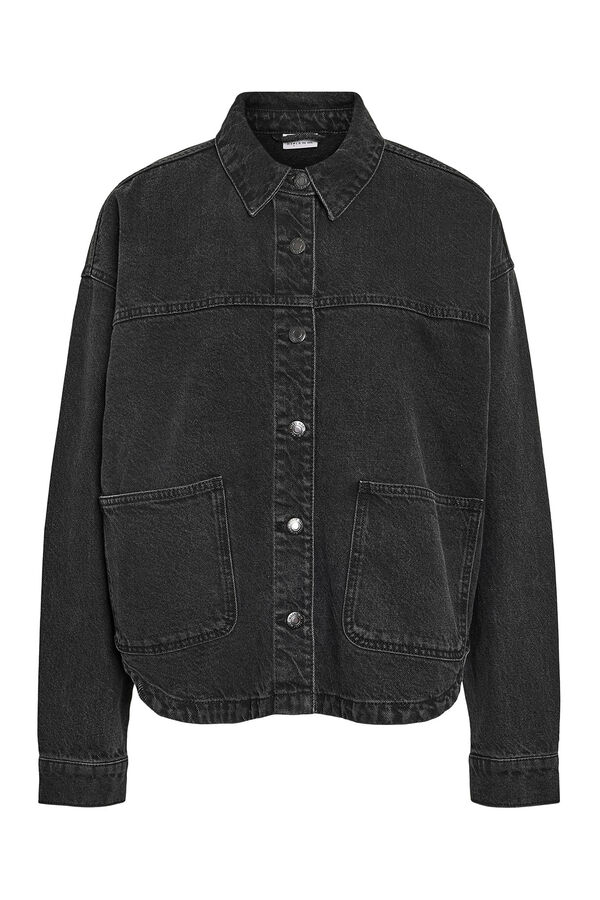 Noisy May Chaqueta vaquera bolsillos negro