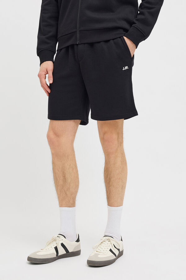 JJ REBEL Mid-rise jogger Bermuda shorts black
