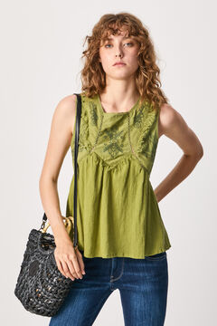 Springfield Embroidered top  green