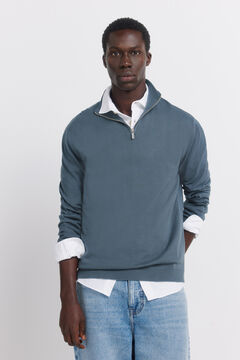 Springfield Camisola b&aacute;sica com fecho de fecho-&eacute;clair