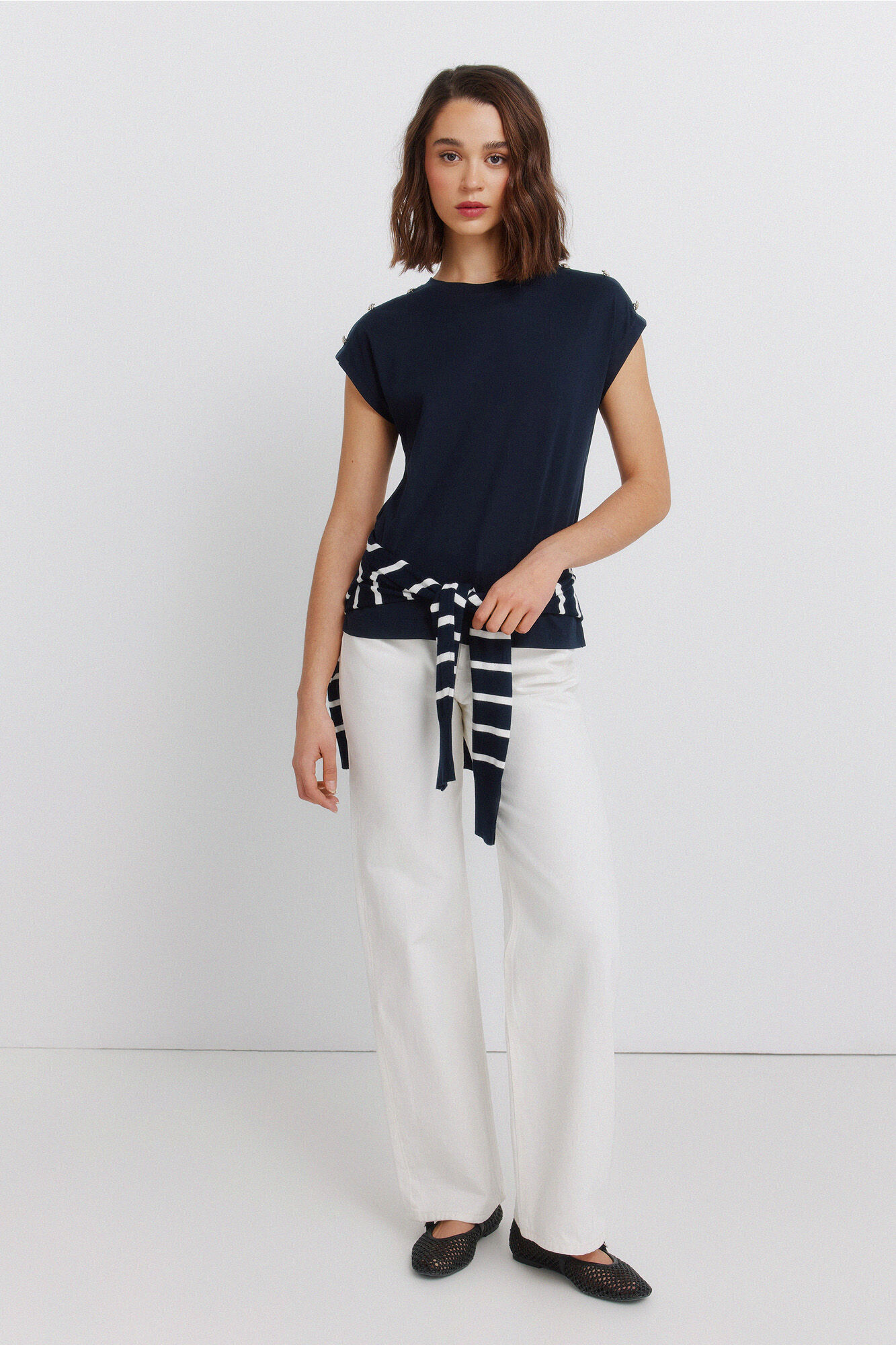 Springfield Short sleeve button T-shirt