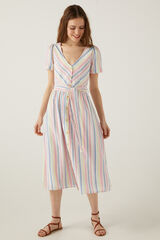 Springfield Organic cotton linen midi dress color