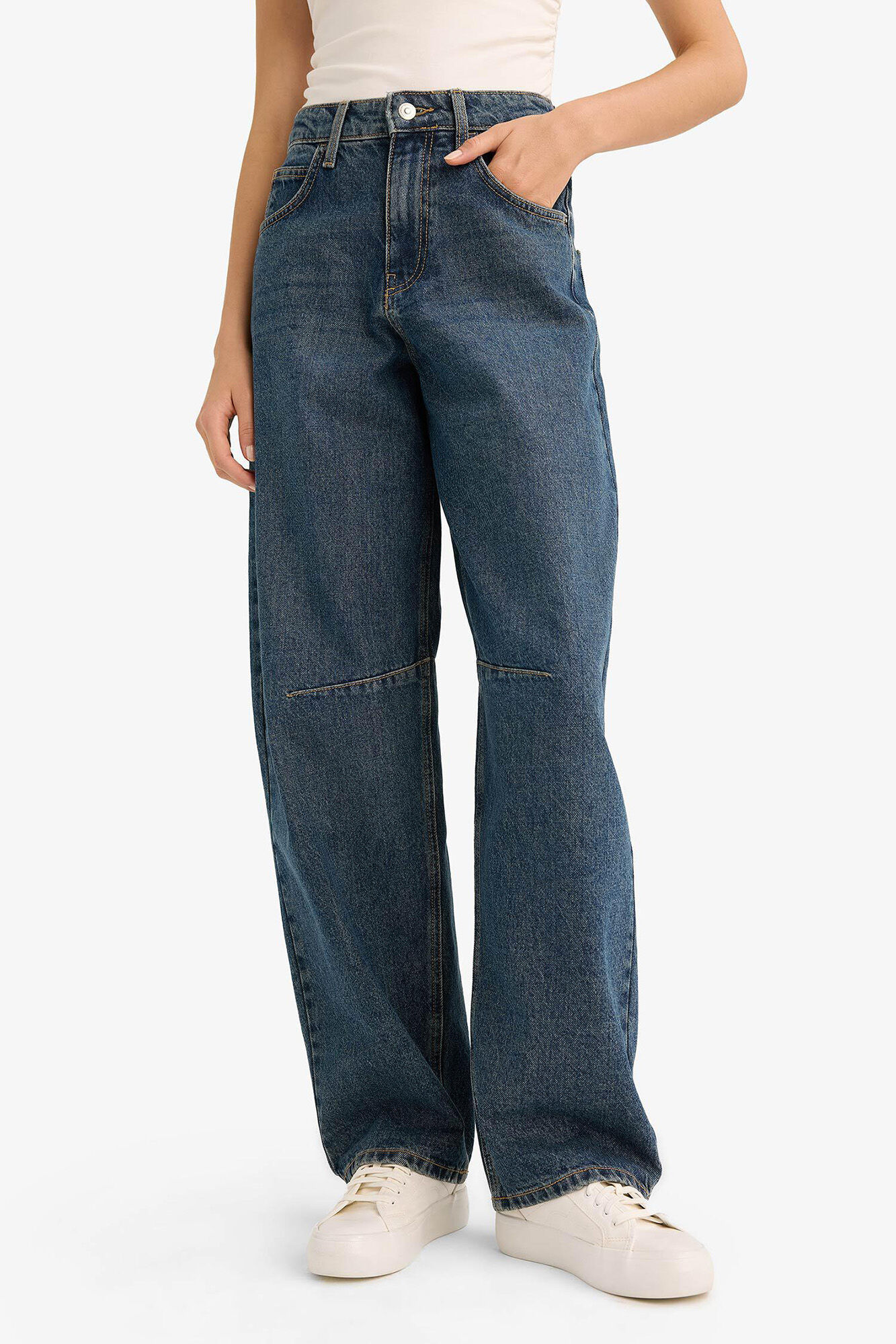 DeFacto Jeans de cintura alta