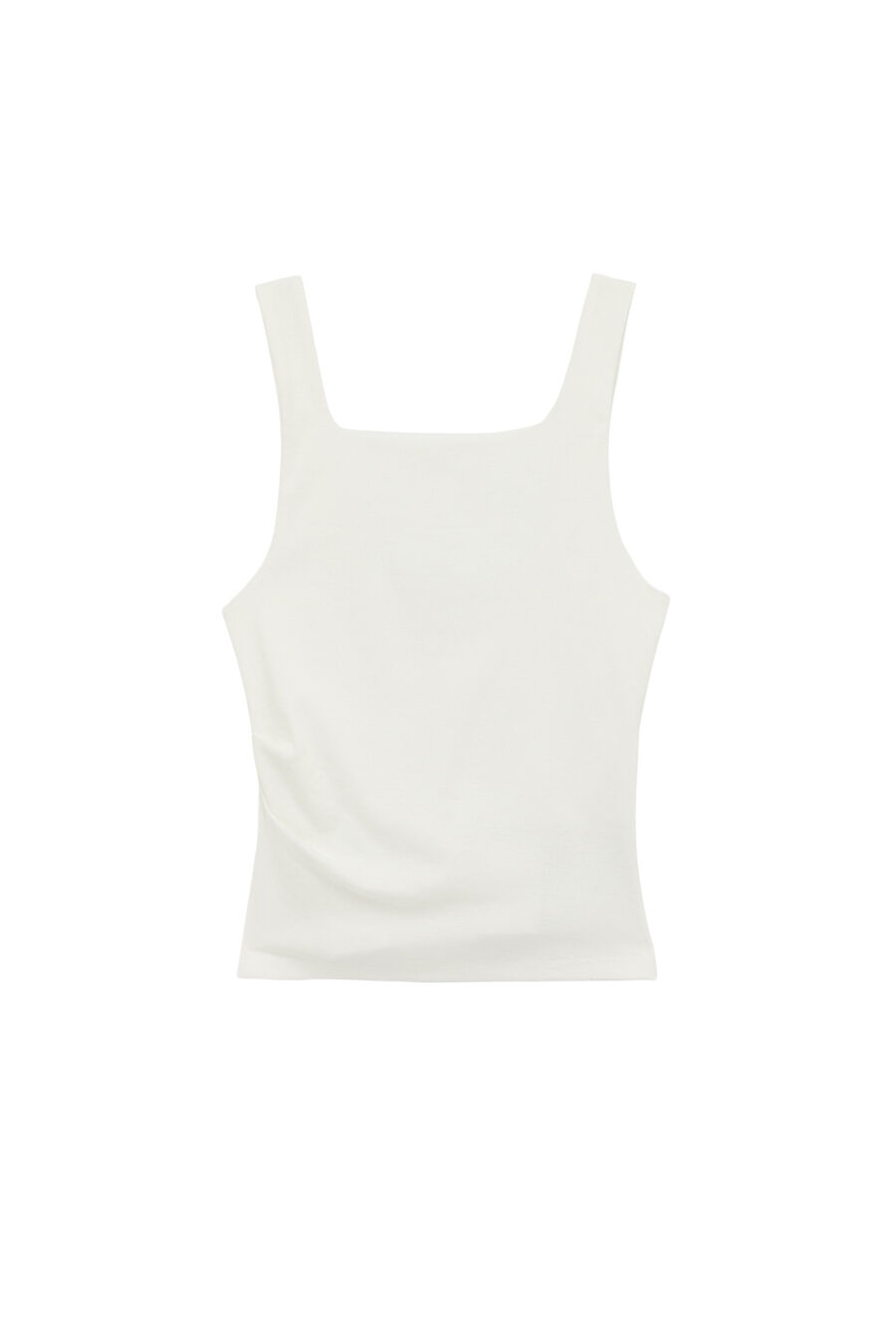 Blusa sin mangas drapeada