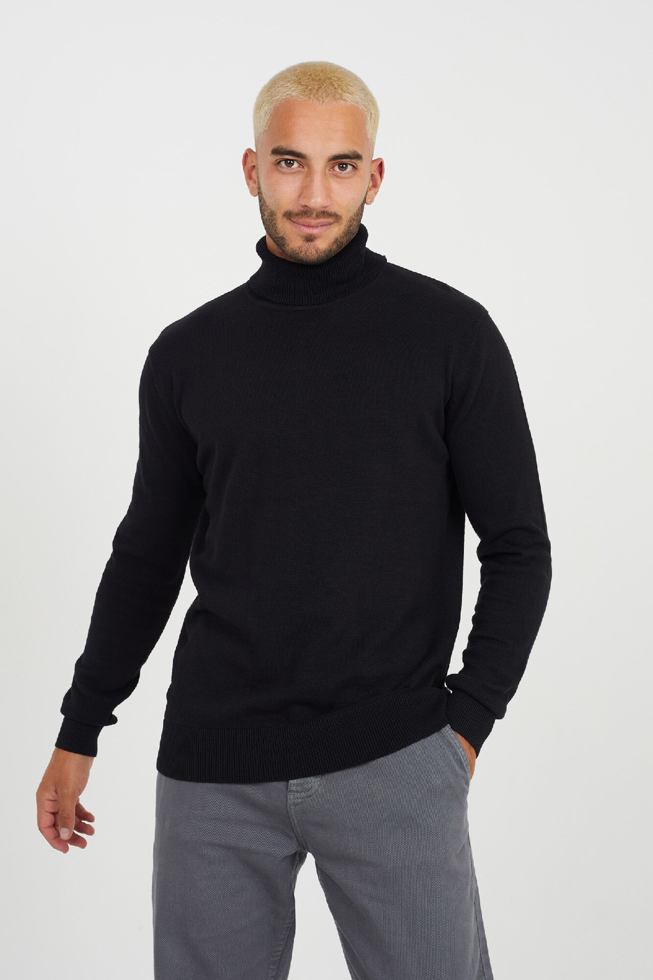 Brave Soul Jersey de punto con cuello alto