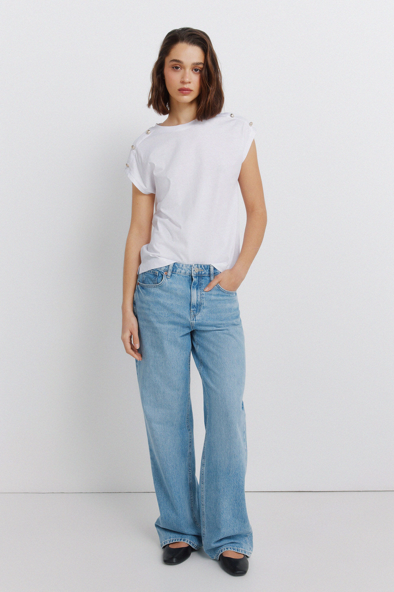 Springfield Short sleeve button T-shirt