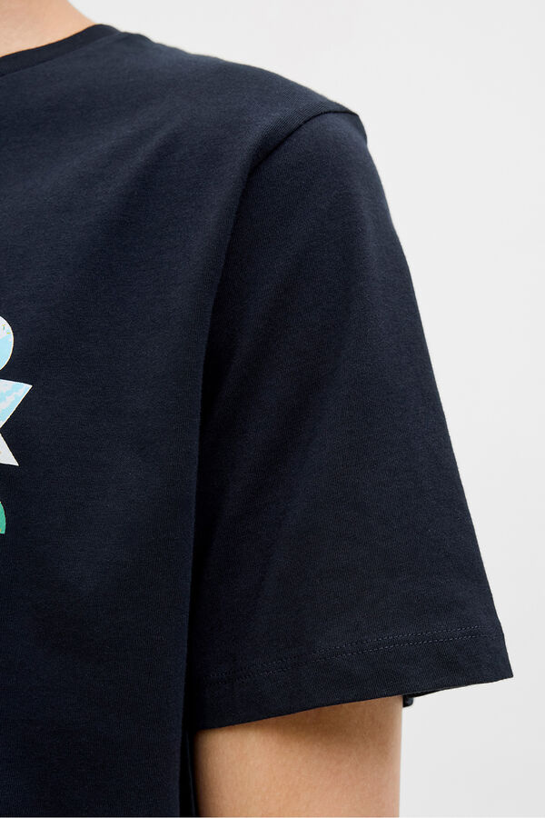 Jack & Jones Regular fit printed t-shirt Plava