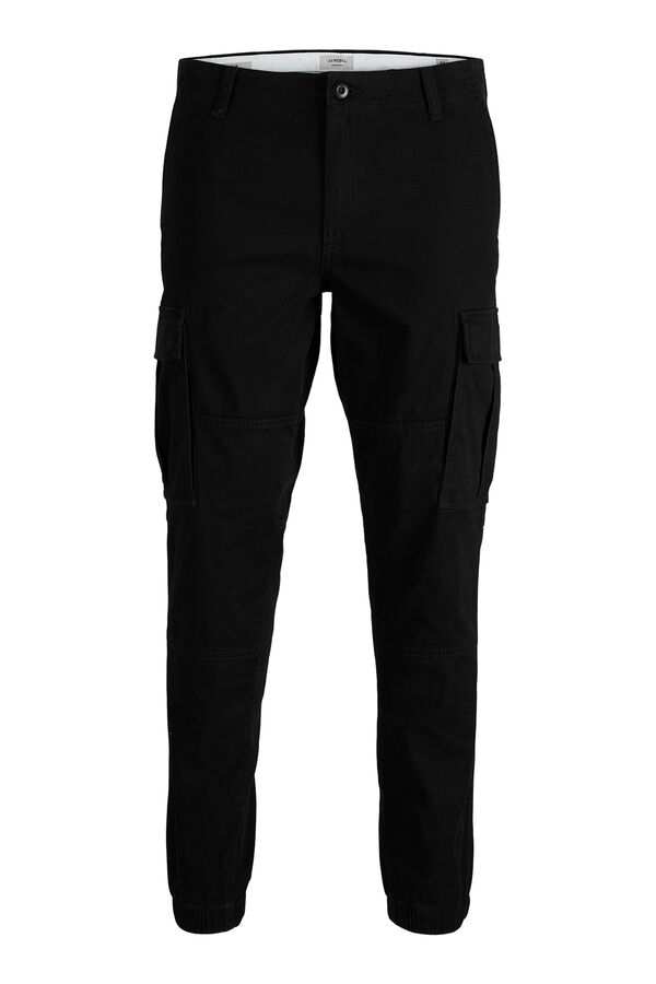 JJ REBEL Slim fit cargo trousers black
