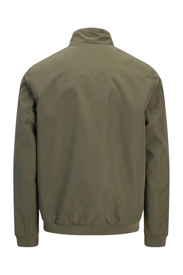 Jack & Jones bomber jacket with high neck nude