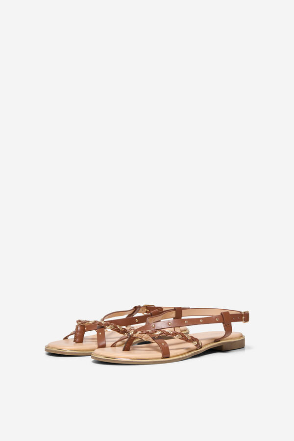 Only Studded flat sandal mink