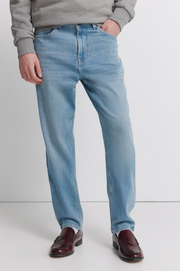 Springfield Medium light wash regular fit jeans blue