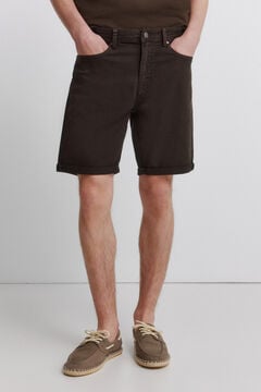 Springfield Washed 5-pocket slim fit Bermuda shorts
