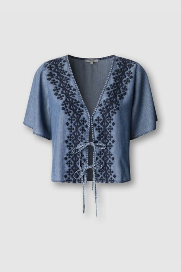 Pepe Jeans Short sleeve blouse plava