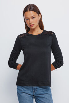 Springfield Crochet shoulder T-shirt