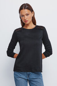 Springfield Crochet shoulder T-shirt