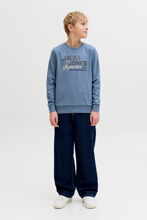 Jack & Jones Junior Large logo sweatshirt grey