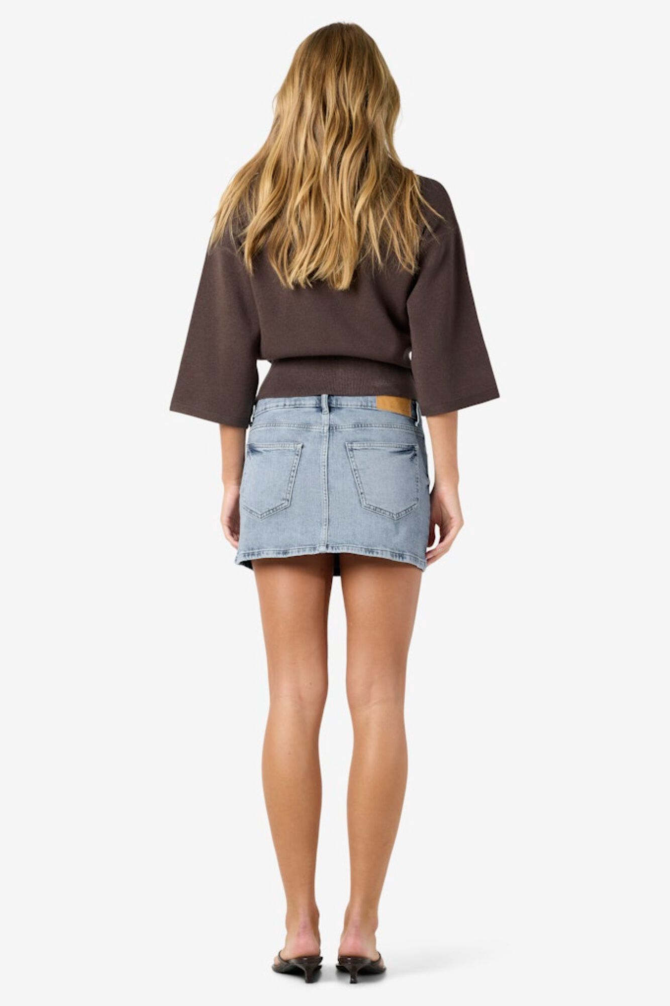 Noisy May Kurzer Denim-Rock im Used-Look