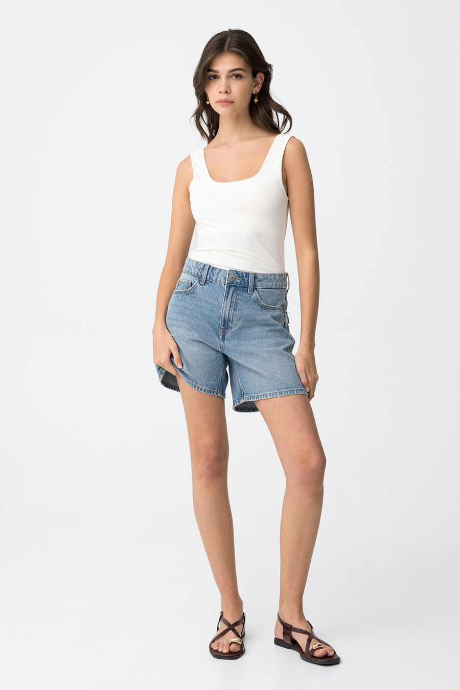 Shorts vaqueros baggy