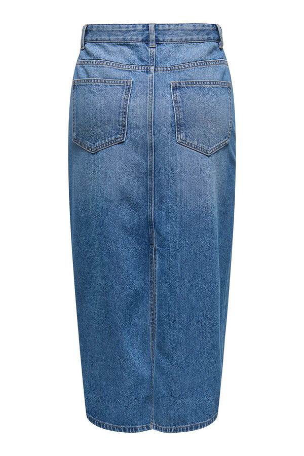 Only Denim midi skirt blue