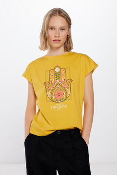 Springfield Printed lace bobble T-shirt color
