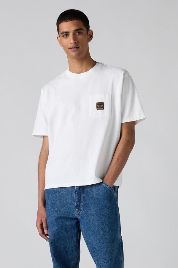 Levi's Short sleeve T-shirt with pocket white