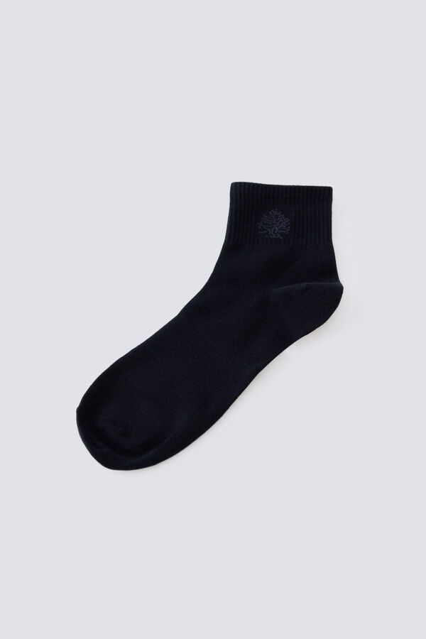 Springfield Ribbed ankle sport sock blue