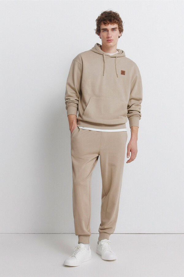 Springfield Plain hooded sweatshirt nude