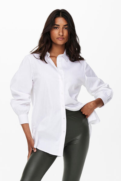 Springfield Oversize long-sleeved shirt blanc