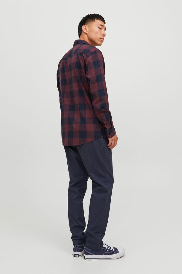 Jack & Jones Camisa regular fit cuadros rojo