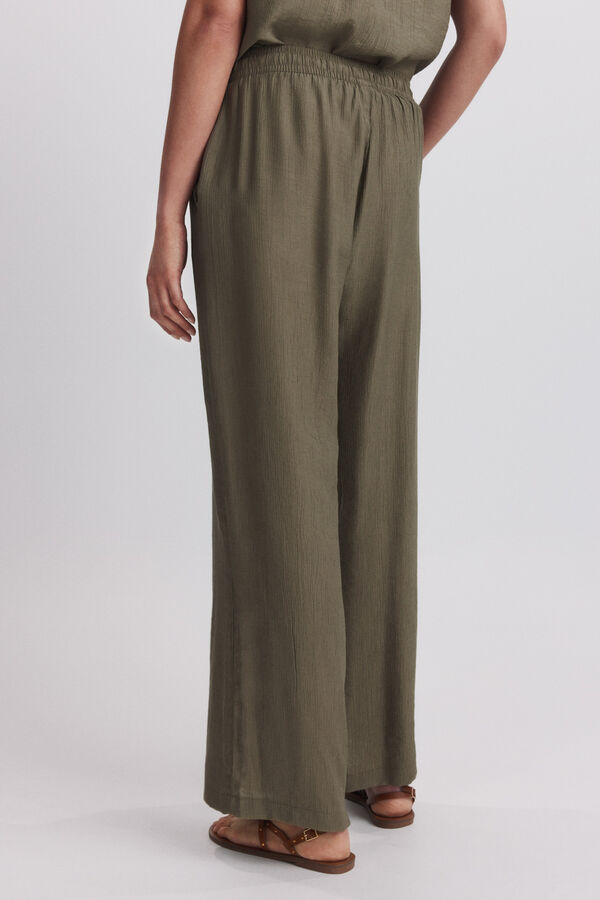 Springfield Fluid drawstring trousers beige
