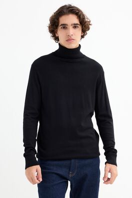 Jersey de punto cuello vuelto