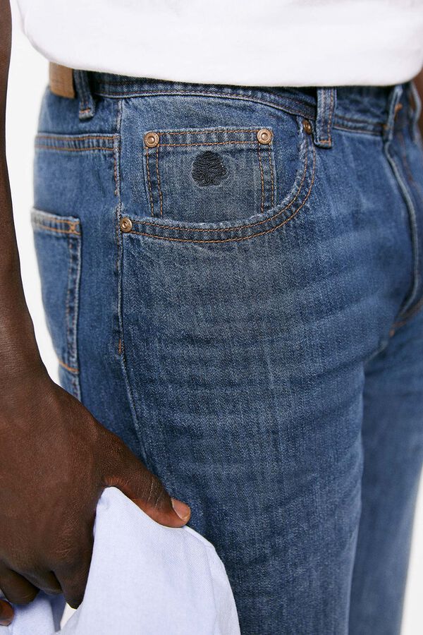 Springfield Jeans regular muy ligero lavado medio oscuro azul medio
