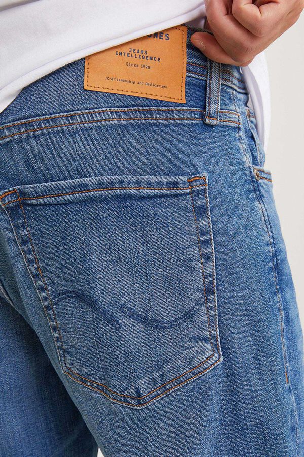 Jack & Jones cal&ccedil;a jeans reta e justa azul