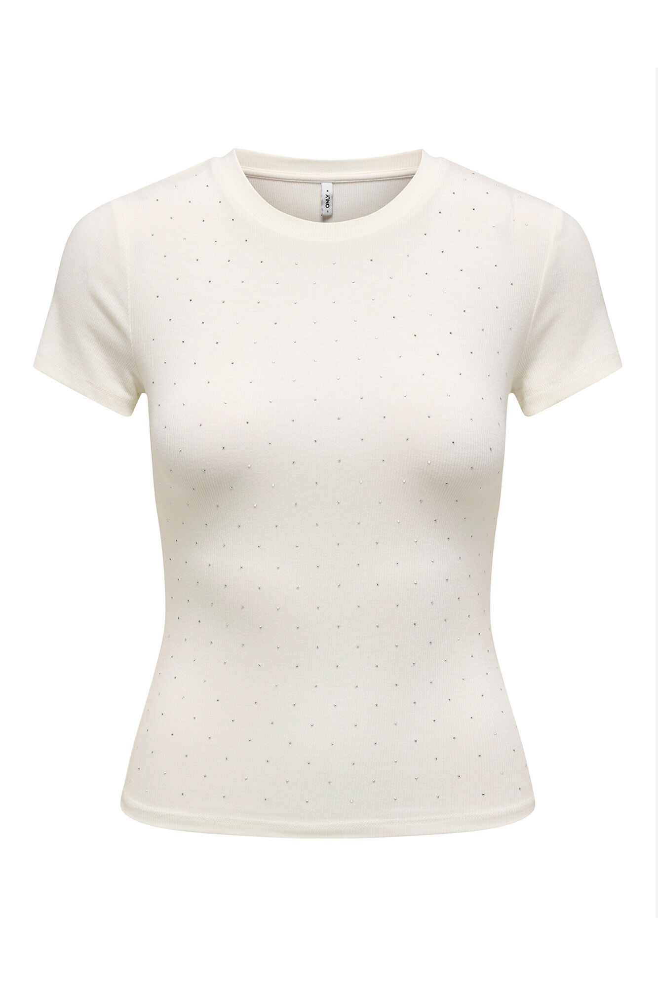 Only Camiseta strass ajustada