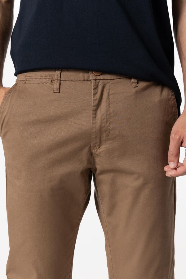 Tiffosi Pantalones Chino Slim Fit beige