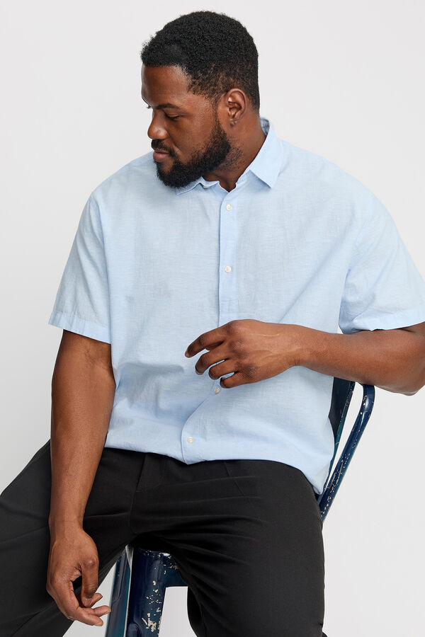 Jack & Jones PLUS Slim fit shirt PLUS blue