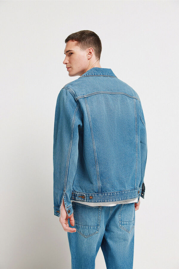 Springfield Srednje tamno isprana teksas jakna Plava