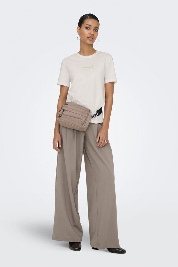 Only Front text T-shirt white