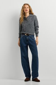Pepe Jeans Polo de malha entran&ccedil;ada