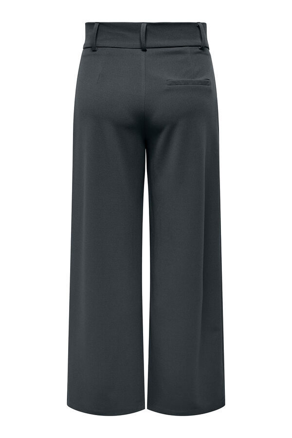 JDY Calças compridas de vestir cinzento