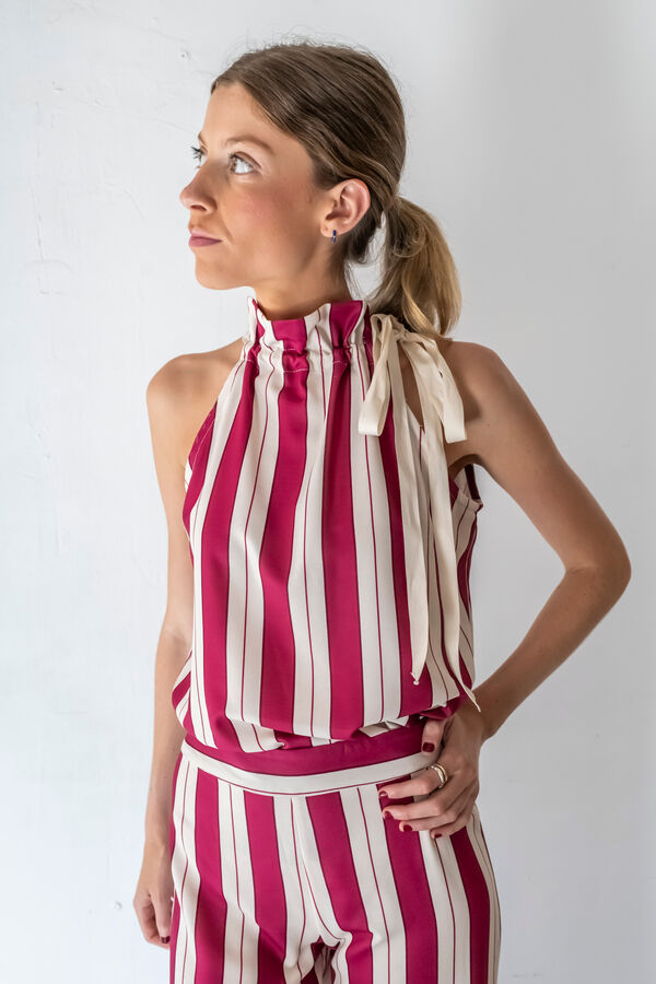 Cul Sac Neckholder-Top zum Binden Wei&szlig;